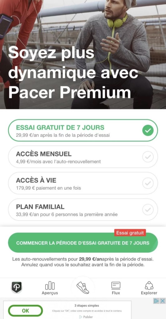 Télécharger Podomètre Pacer-Tracker de Pas - Sport, Santé - Les